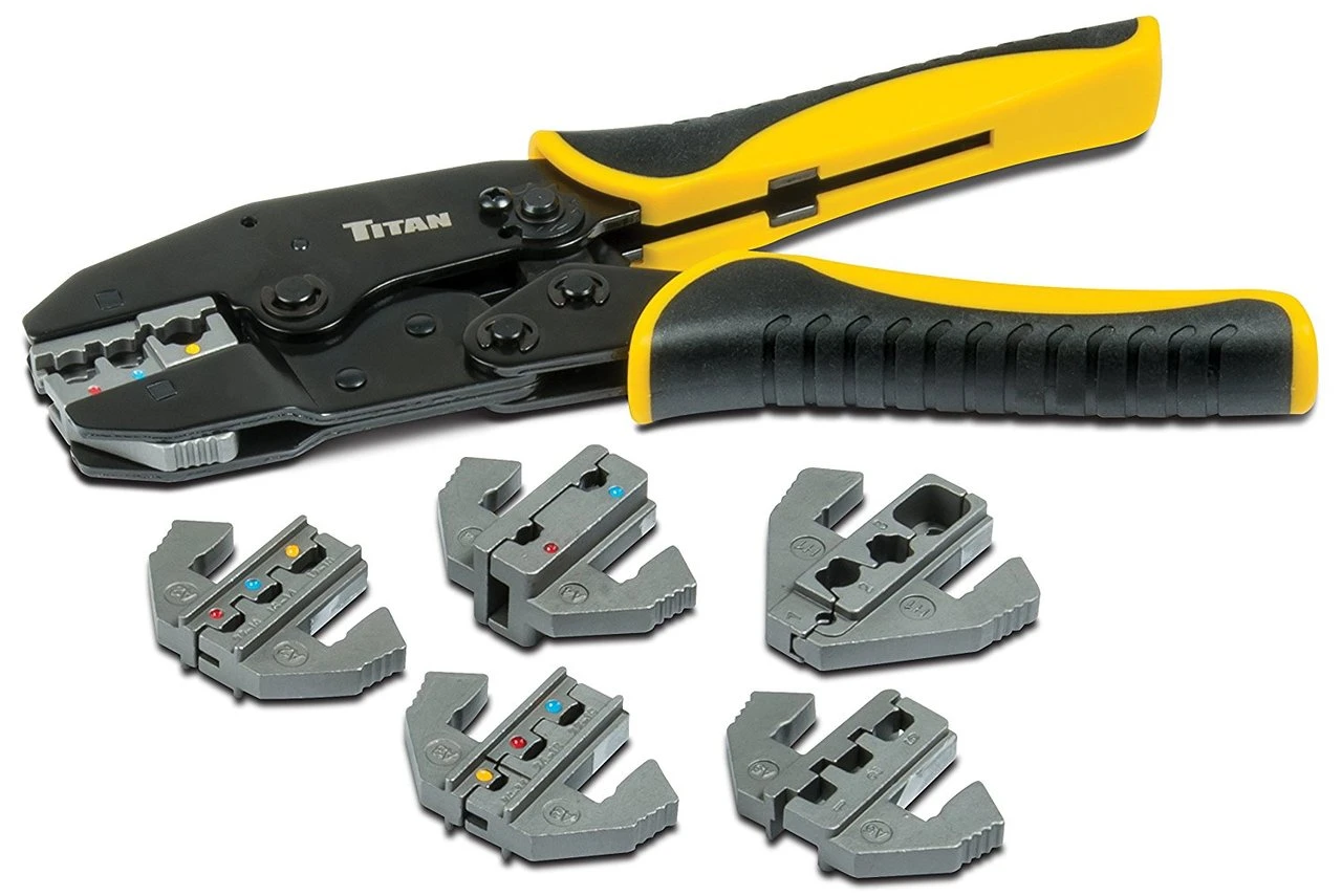 Titan Tools Ratcheting Wire Terminal Crimping Set 7-Piece (11950)