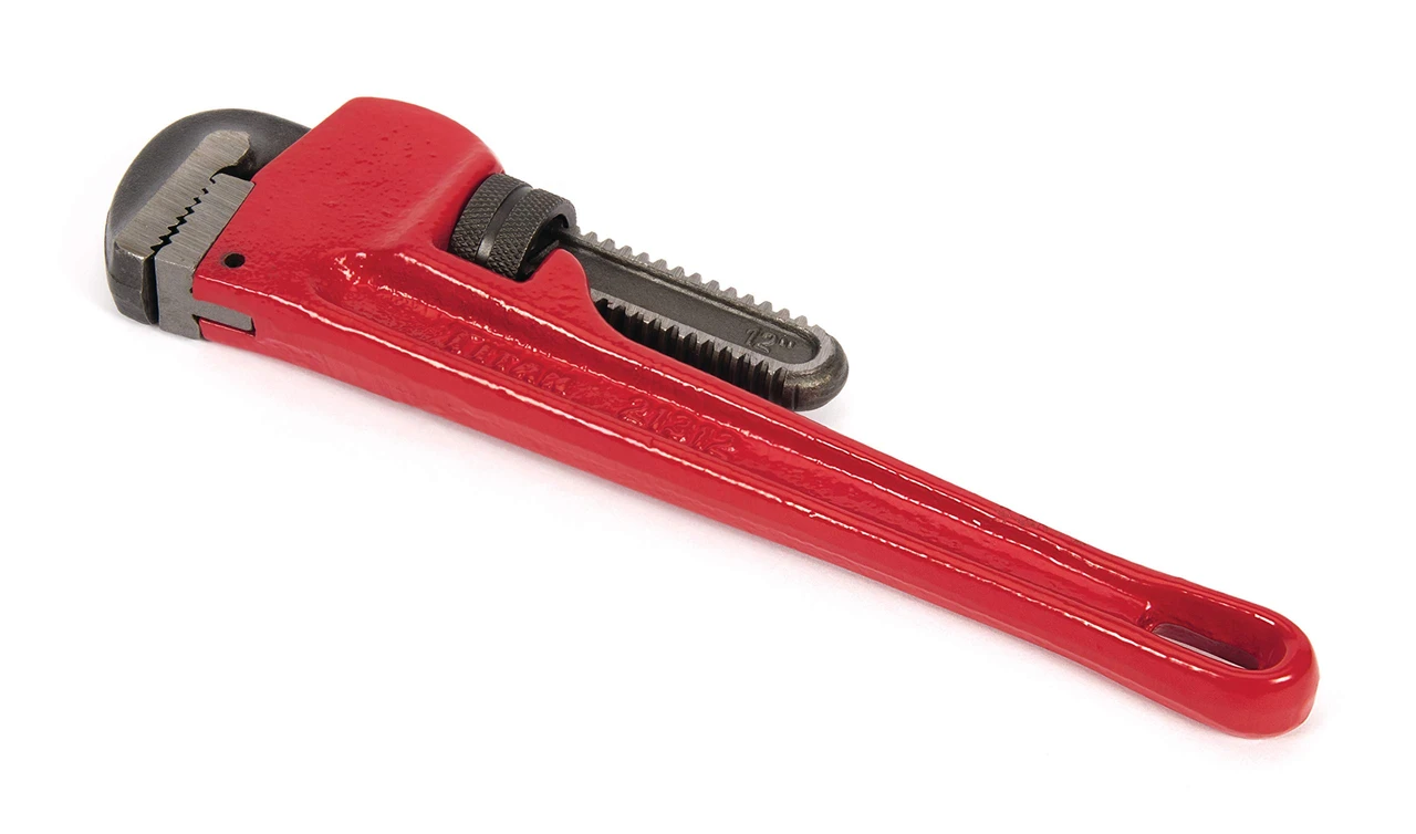 Titan Tools 12" Heavy-Duty Straight Pipe Wrench (21312) — product image 2