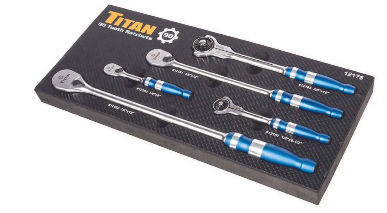 Titan Tools 90 Tooth Ratchet Set 5-Piece (12175) — product image 2