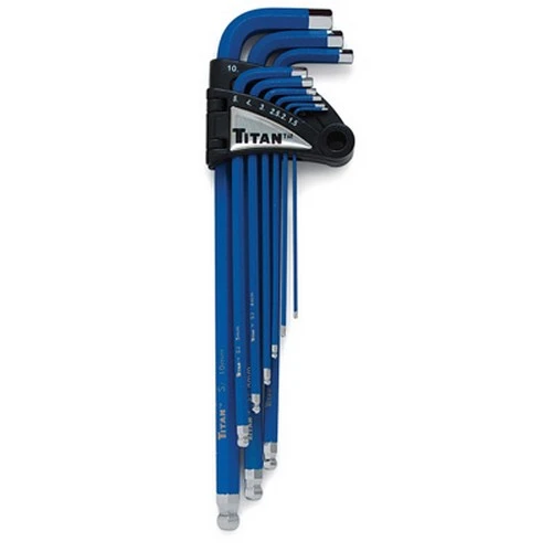 Titan Tools Ball End Hex Key Wrench Set Metric 9-Piece (12714)