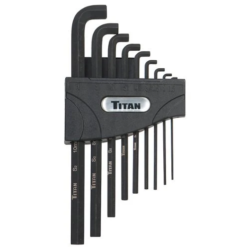 Titan Tools Metric Stubby Hex Key Set 9-Piece (12738)
