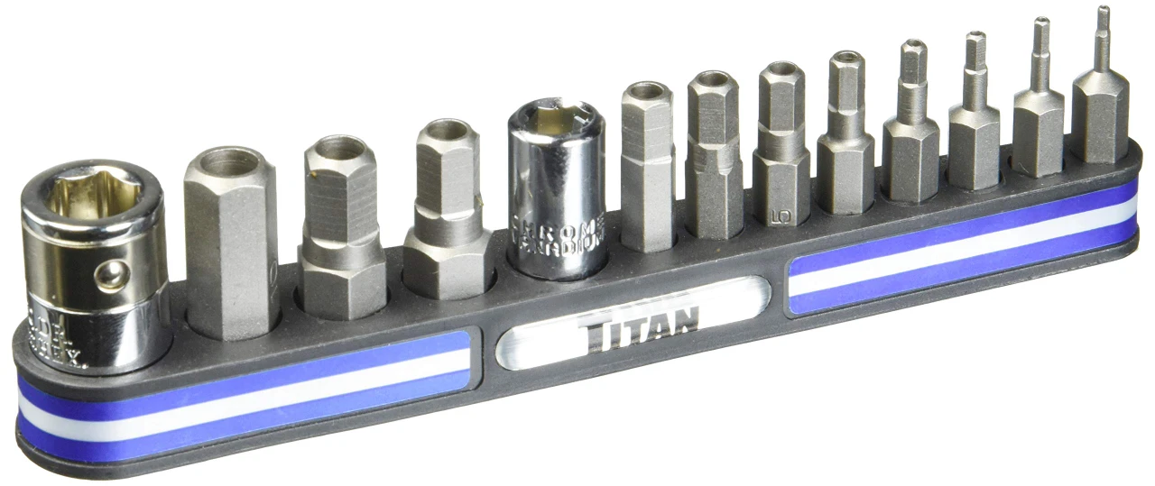 Titan Tools 13pc Tamper Resistant Metric Hex Bit Socket Set (16136)