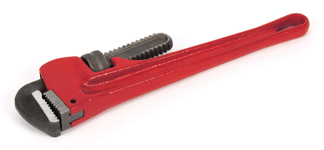 Titan Tools 14" Heavy-Duty Straight Pipe Wrench (21314)