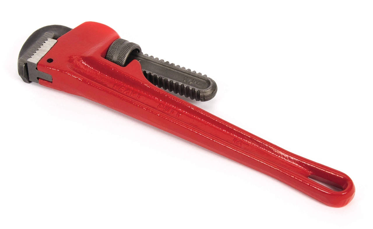 Titan Tools 14" Heavy-Duty Straight Pipe Wrench (21314) — product image 2