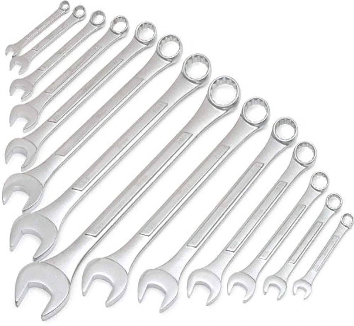 Titan Tools 14pc 12 pt. SAE Raised Panel Combination Wrench Set (17329)