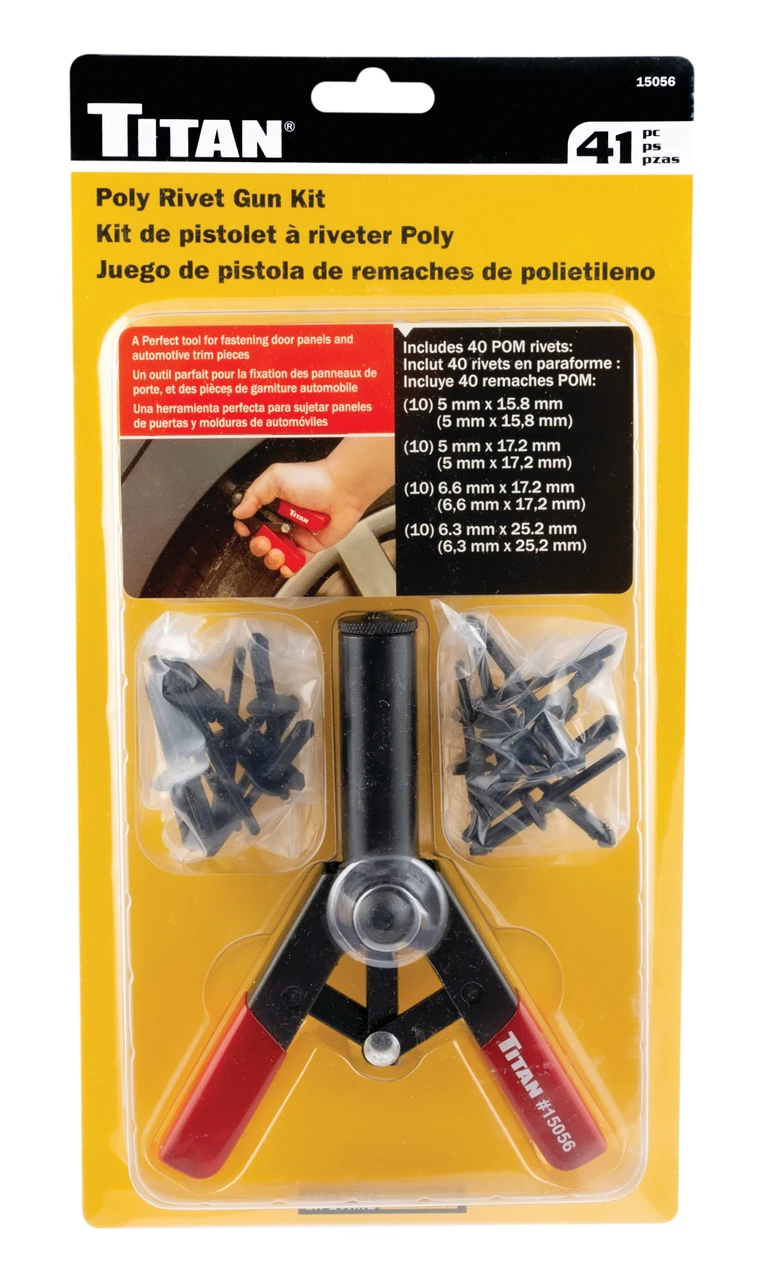 Titan Tools Poly Rivet Gun Kit 41-Piece (15056) — product image 2