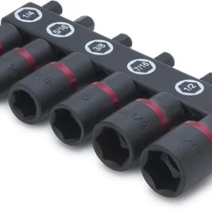 Titan Tools 1/4" SAE Impact Socket Set 6-Piece (15222)