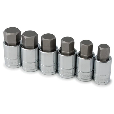 Titan Tools Large SAE Hex Socket Set 6-Piece (16156)