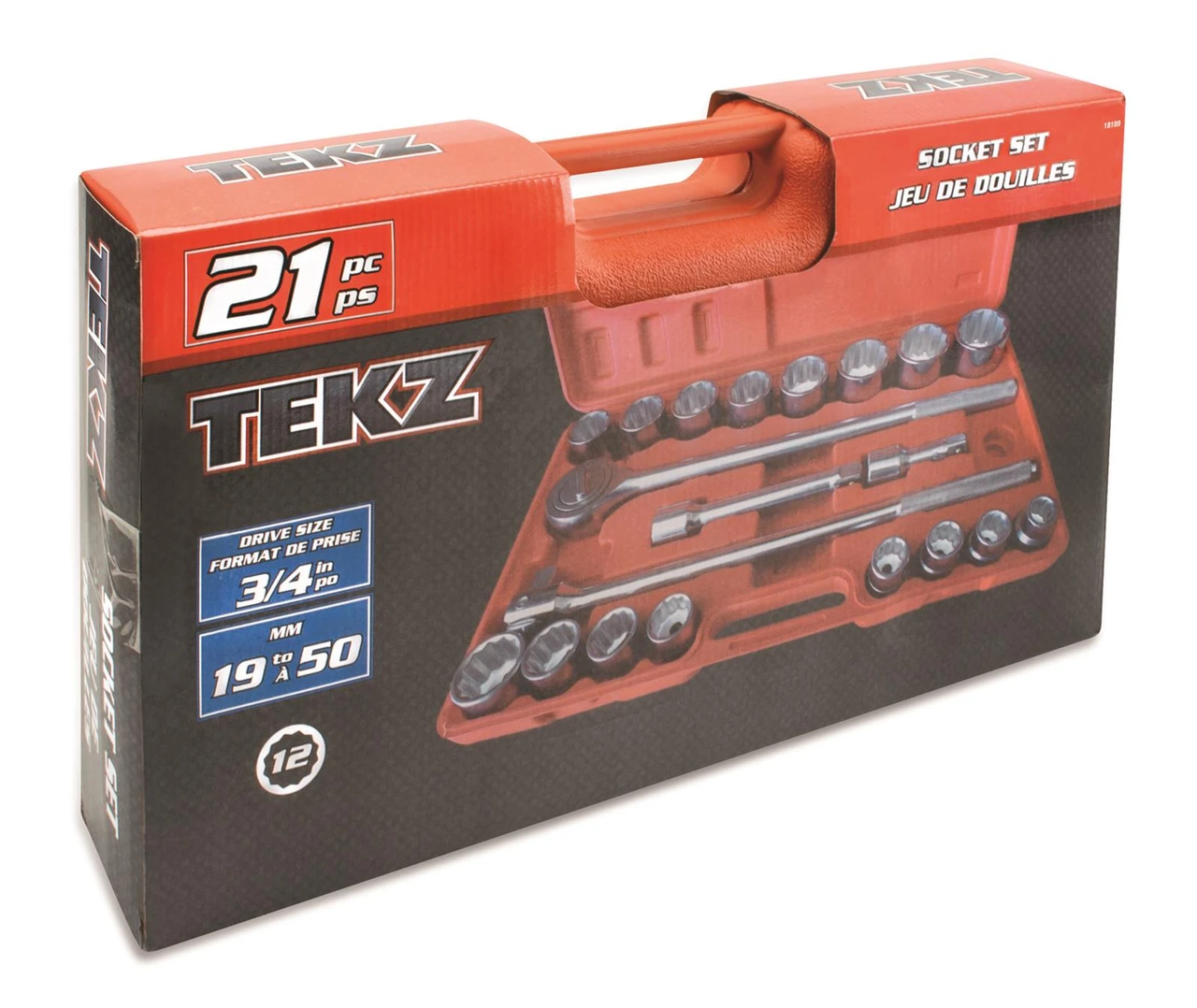 Titan Tools Metric Socket Set 3/4" Drive 21-Piece (18189) — product image 3