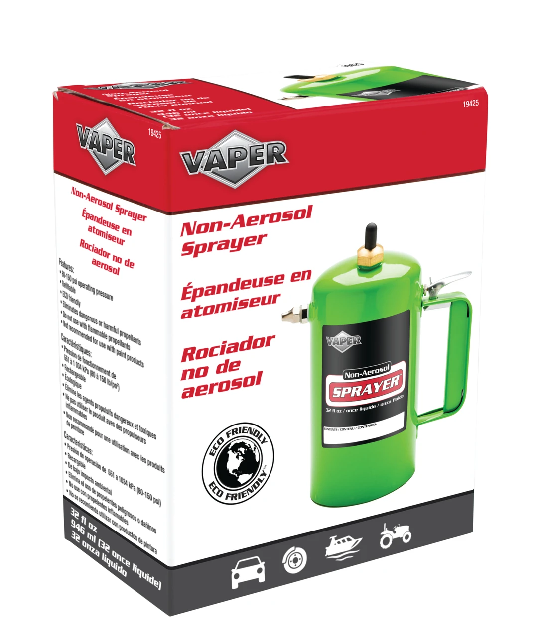 Titan Tools Non-Aerosol Sprayer - Green (19425) — product image 2