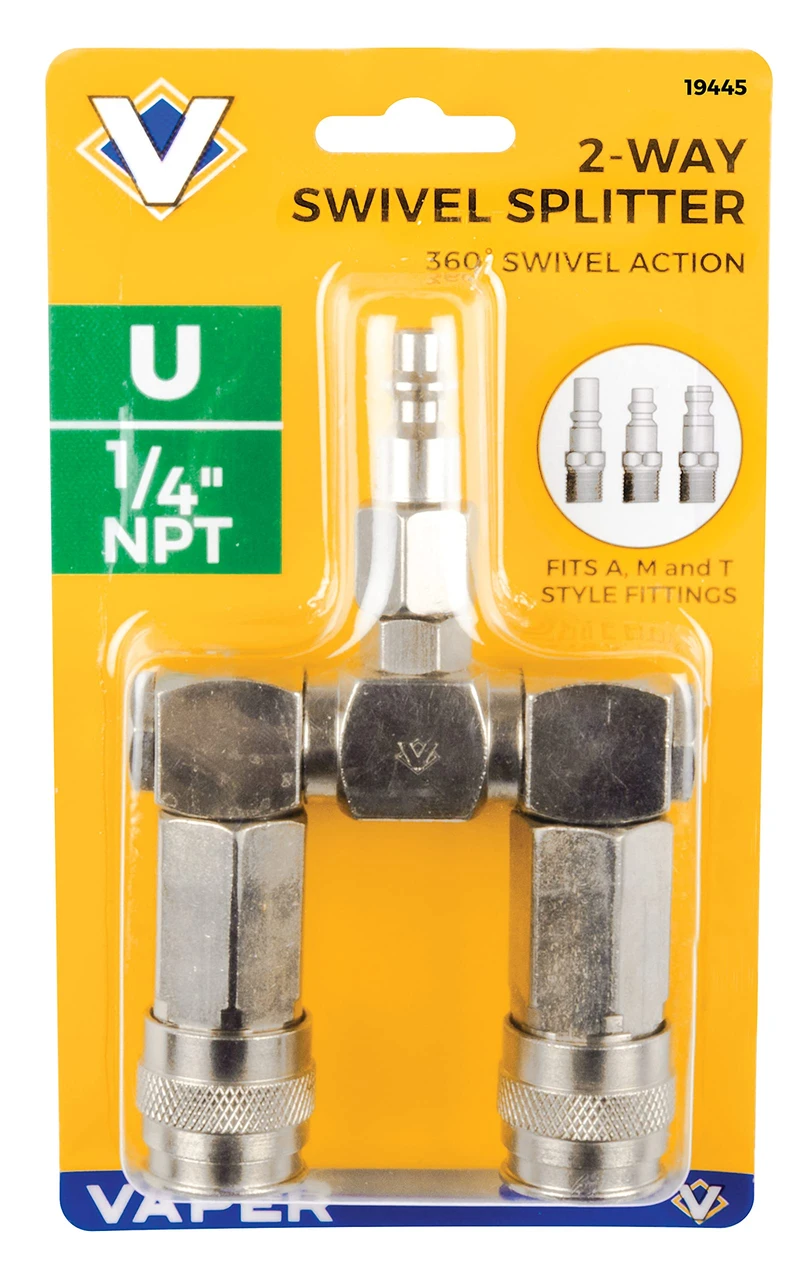 Titan Tools 2-Way Swivel Splitter (19445) — product image 2