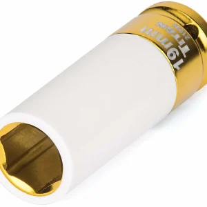 Titan Tools Non-Marring Deep Lug Nut Socket 1/2" Drive 19mm (21092)