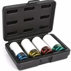 Titan Tools Non-Marring Lug Nut Socket Set 1/2" Drive 4-Piece (21095)