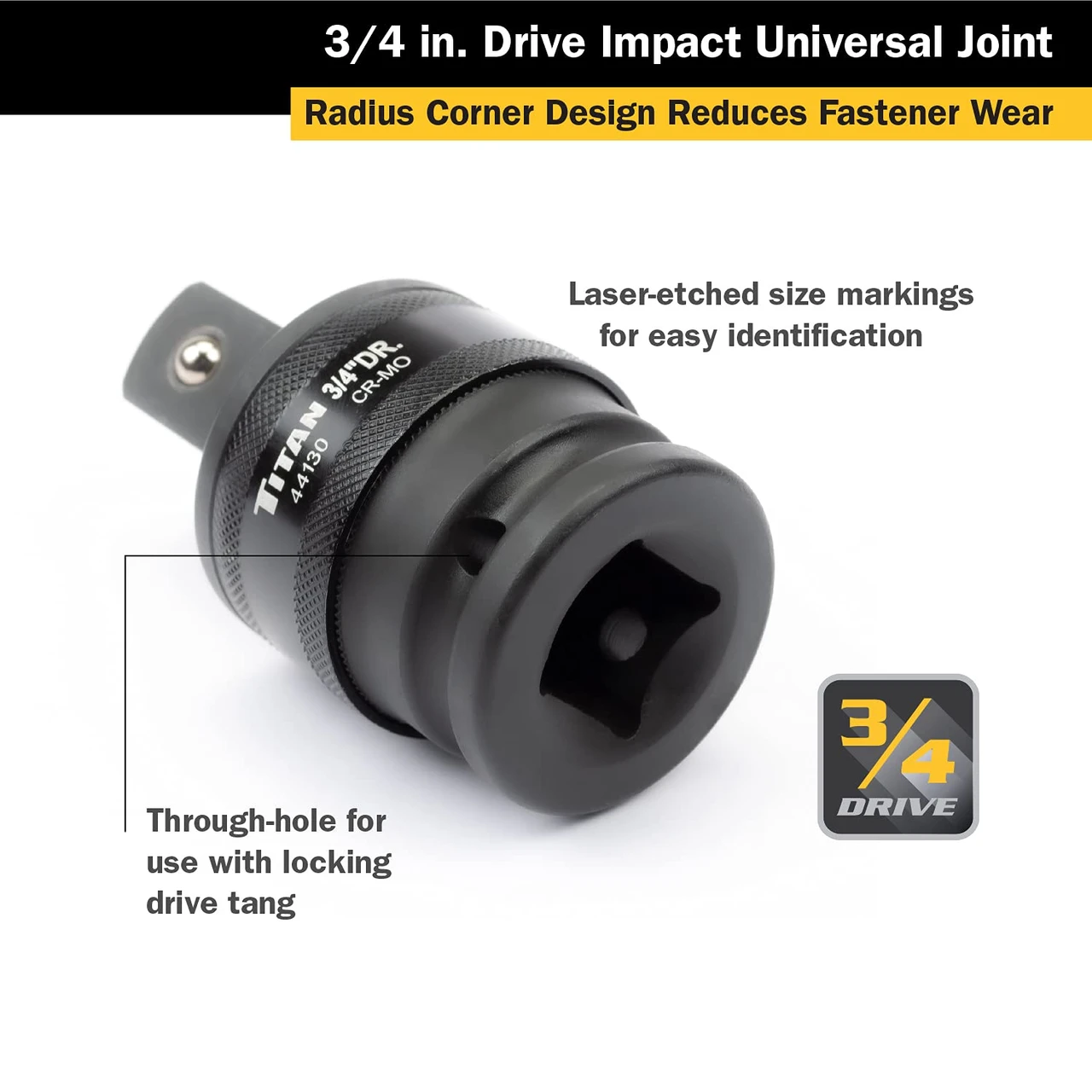 Titan Tools 3/4" Drive Universal Joint (44130) — product image 3