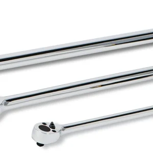 Three Titan extra-long ratchets with black molded grips