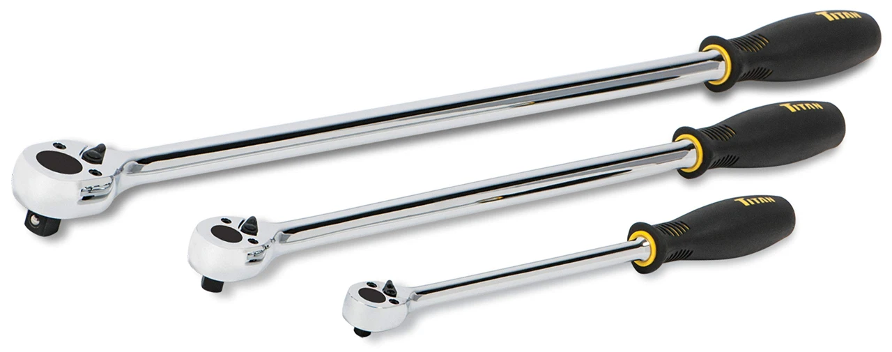 Titan Tools 3pc Extra-Long Ratchet Set (11307)