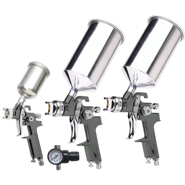 Titan Tools HVLP Triple Setup Spray Gun Kit 4-Piece (19220)