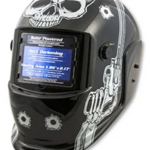 Titan Tools Solar Powered Auto Dark Welding Helmet Skull/Pistol (41282)