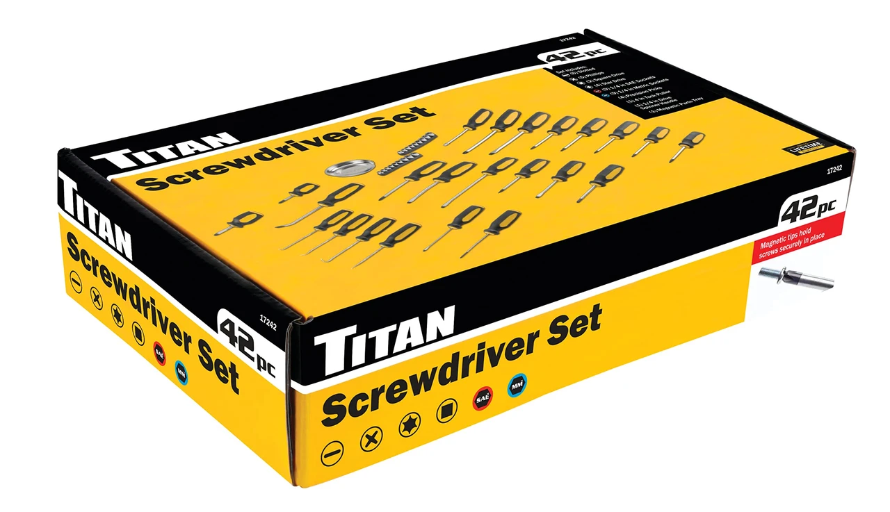 Titan Tools 42pc Screwdriver Set (17242) — product image 2