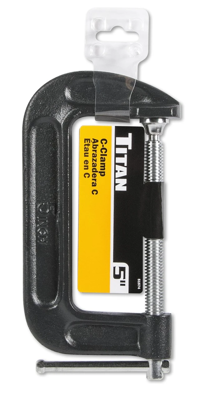 Titan Tools 5" Heavy Duty C-Clamp (51574) — product image 2