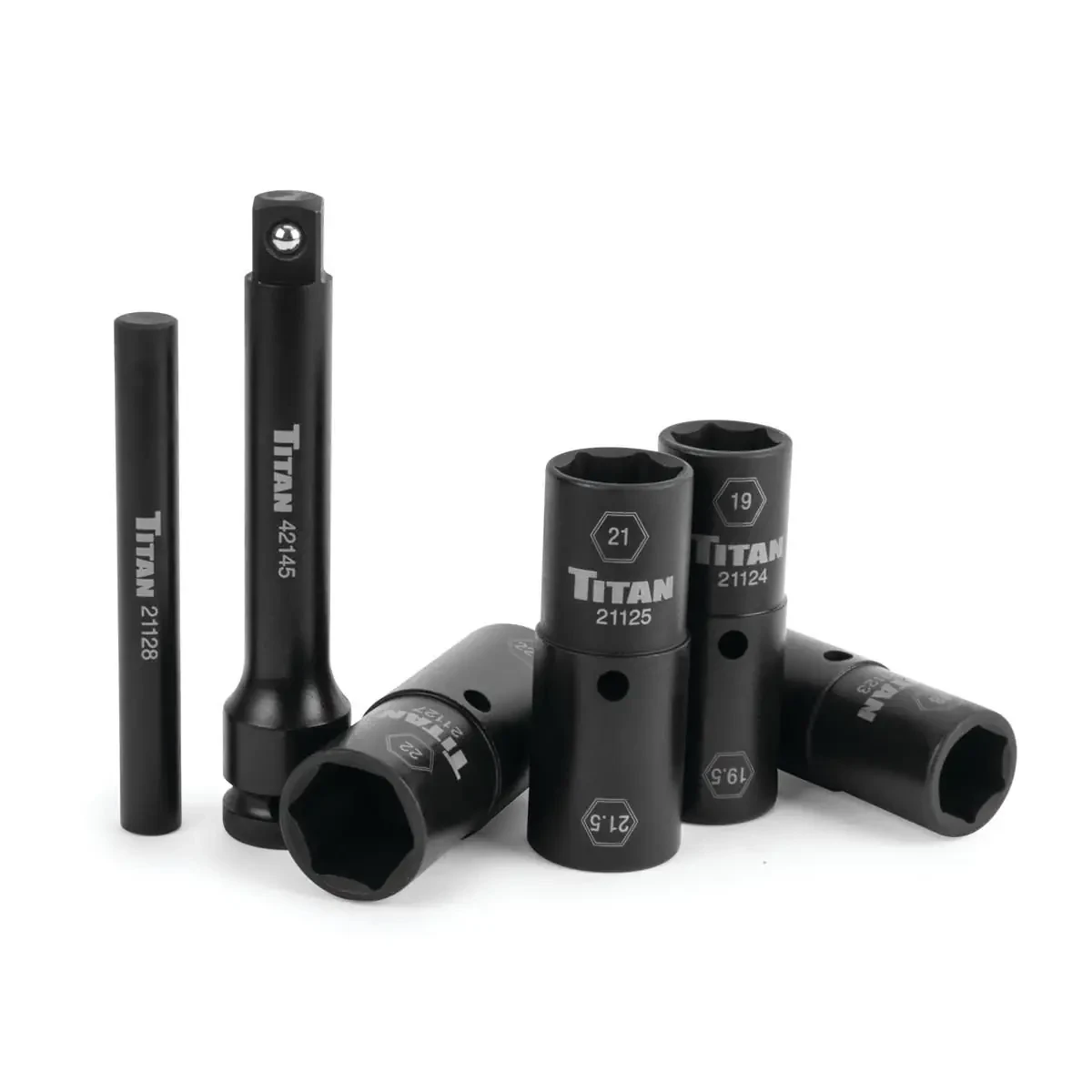 Titan Tools 6pc 1/2" Drive Half-Size Flip Socket Set (21126) — product image 2