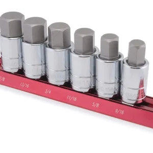 Titan Tools 6pc SAE Large Hex Bit Socket Set (16130)