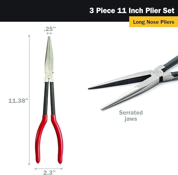 Titan Tools Pliers Set 3-Piece 11" (60770) — product image 2