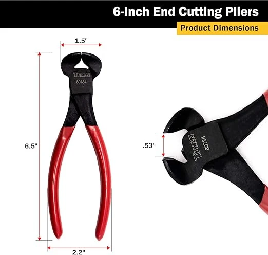 Titan Tools End Cutting Pliers 6" (60784) — product image 3
