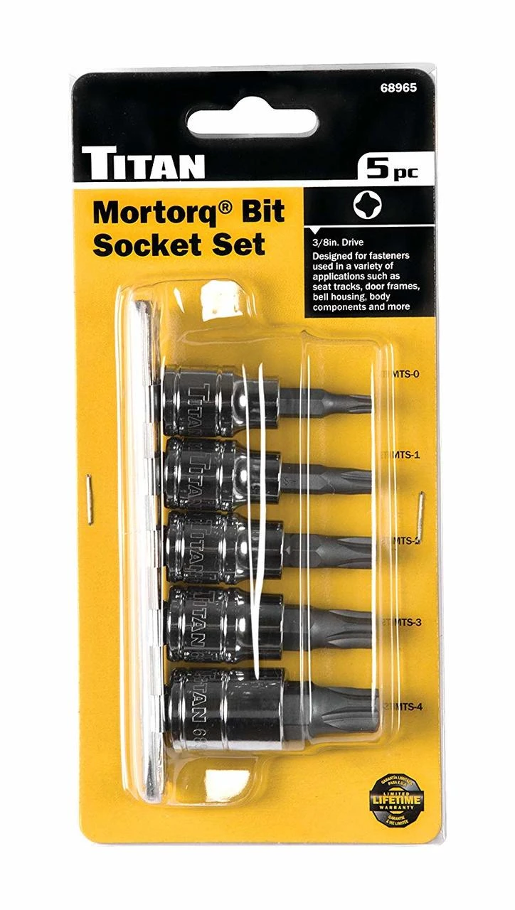 Titan Tools Mortorq Bit Socket Set 3/8" Drive (68965) — product image 3