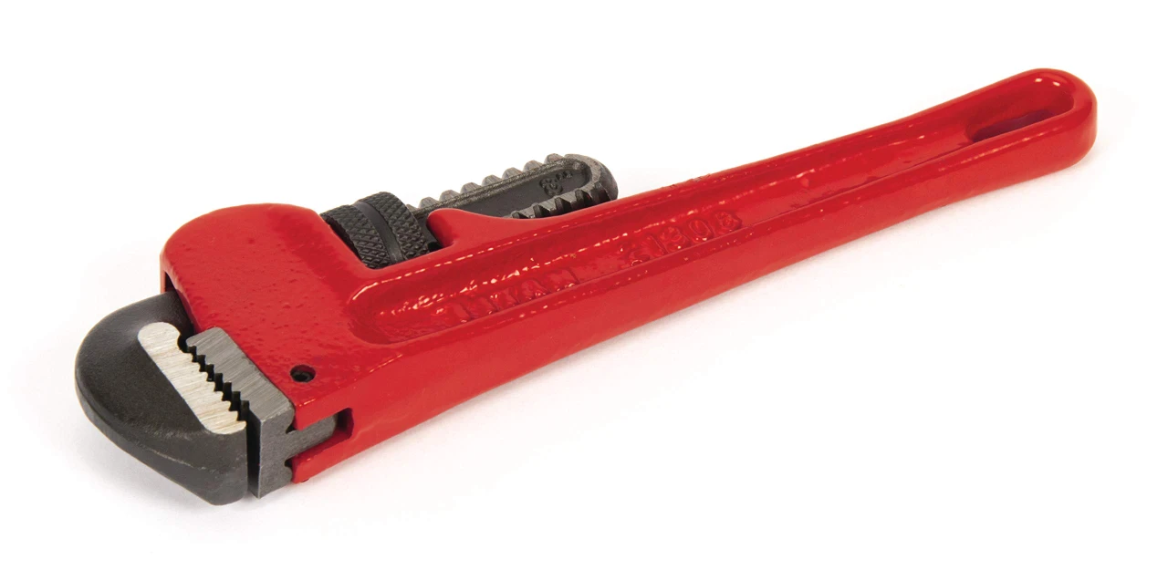 Titan Tools 8" Heavy-Duty Straight Pipe Wrench (21308)
