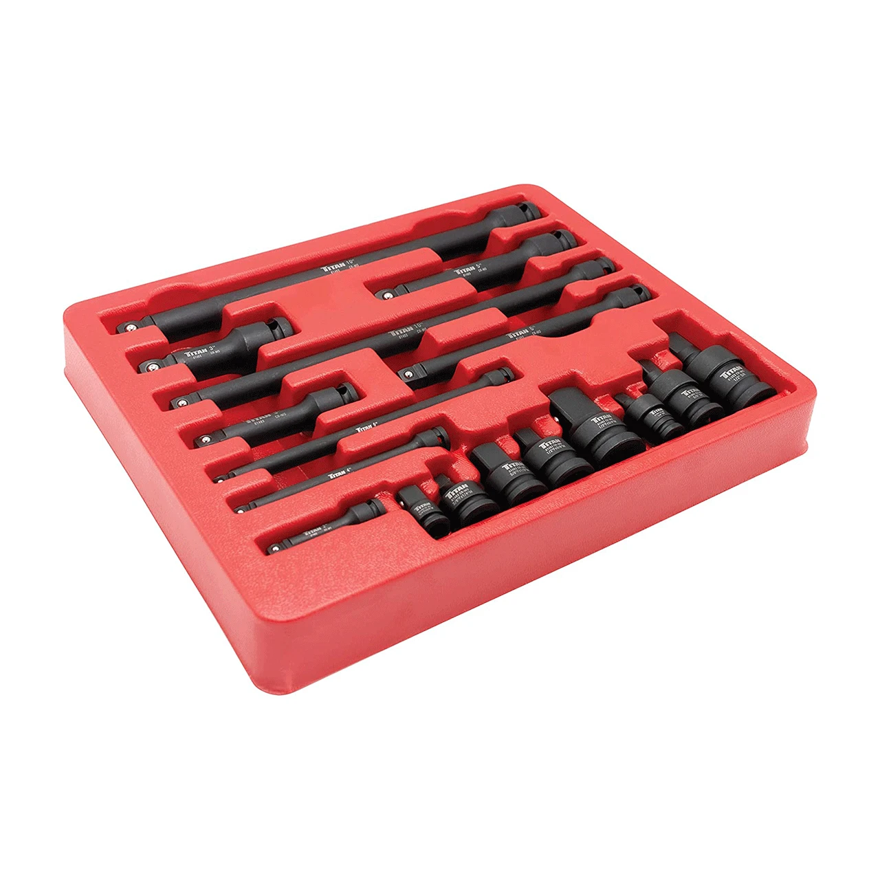 Titan Tools Impact Adaptor & Wobble Extension Set 17-Piece (81483) — product image 2
