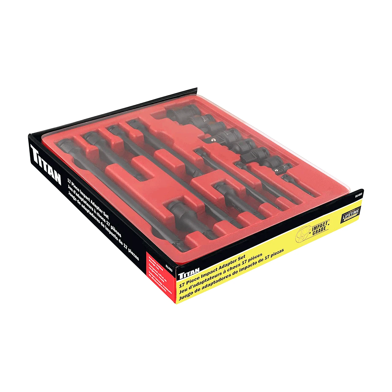 Titan Tools Impact Adaptor & Wobble Extension Set 17-Piece (81483) — product image 3