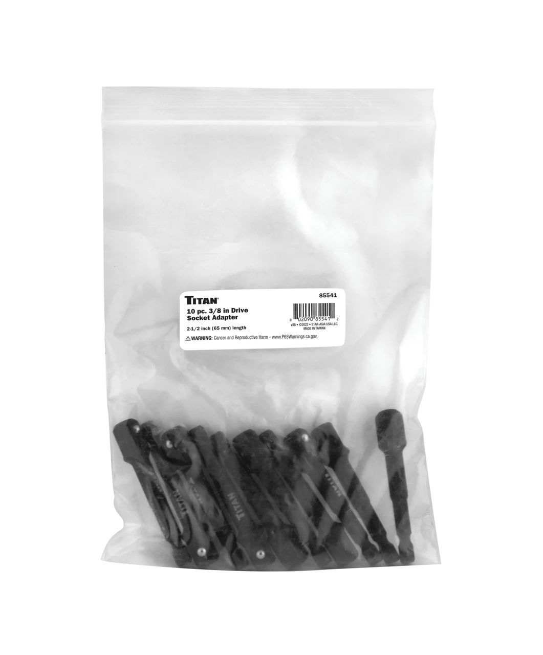 Titan Tools Socket Adapter 3/8" Drive 2.5" 10-Pack (85541) — product image 2