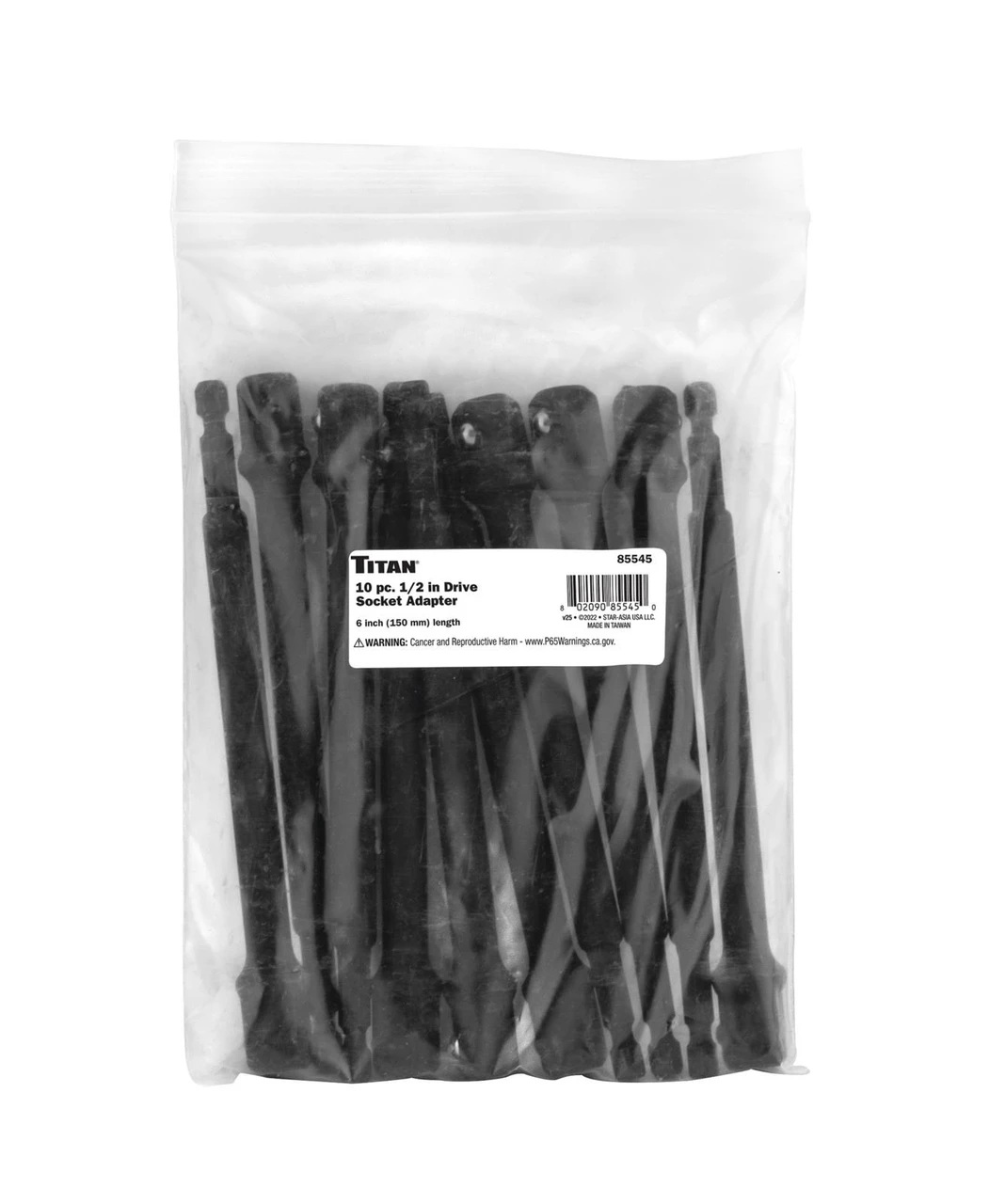Titan Tools Socket Adapter 1/2" Drive 6" 10-Pack (85545) — product image 2
