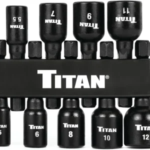 Titan Tools 9-Piece Metric Magnetic Nut Driver Set (16297)