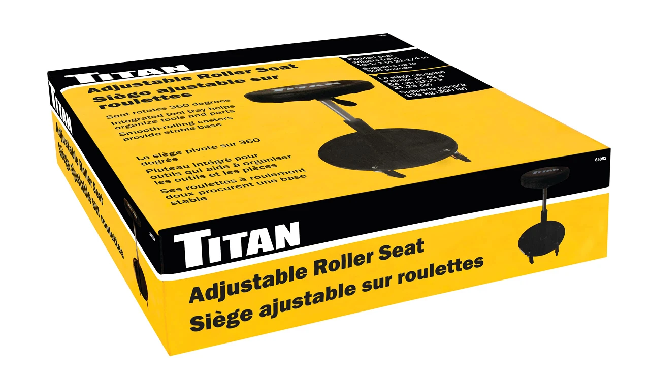 Titan Tools Adjustable Roller Seat (85082) — product image 3