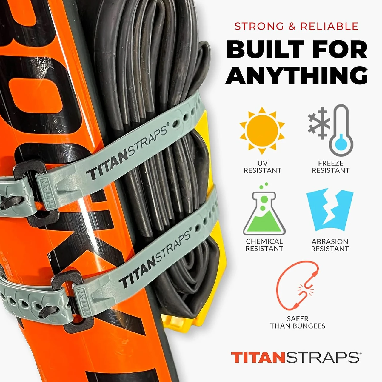 Titan Straps Mini Strap - Fire - 6" (TSM-0506X4-FIR) — product image 4