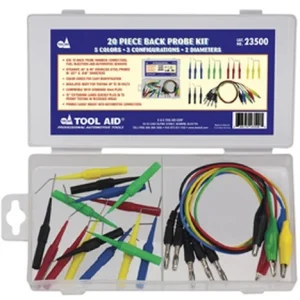 Tool Aid 20-Piece Back Probe Kit With Straight 45-Deg And 90 Deg Probes (23500)