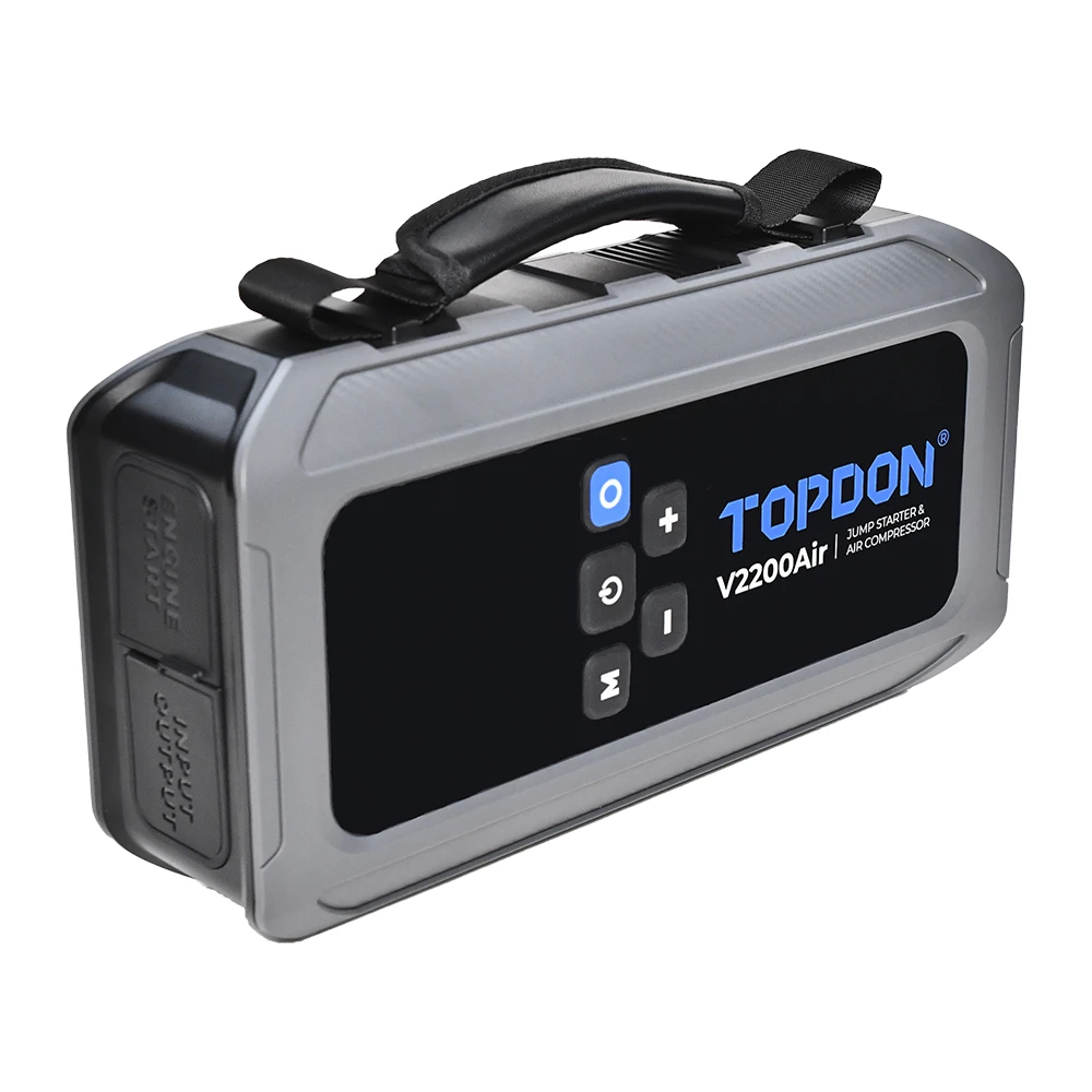 TOPDON 2-in-1 2200 Peak Amp Jump Starter & Tire Inflator (V2200Air) + Free Tool — product image 8