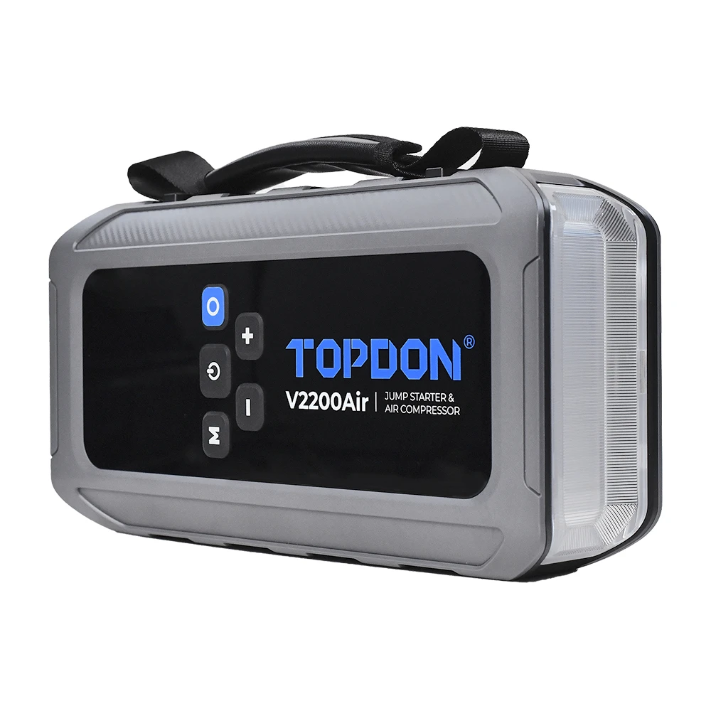 TOPDON 2-in-1 2200 Peak Amp Jump Starter & Tire Inflator (V2200Air) + Free Tool — product image 10