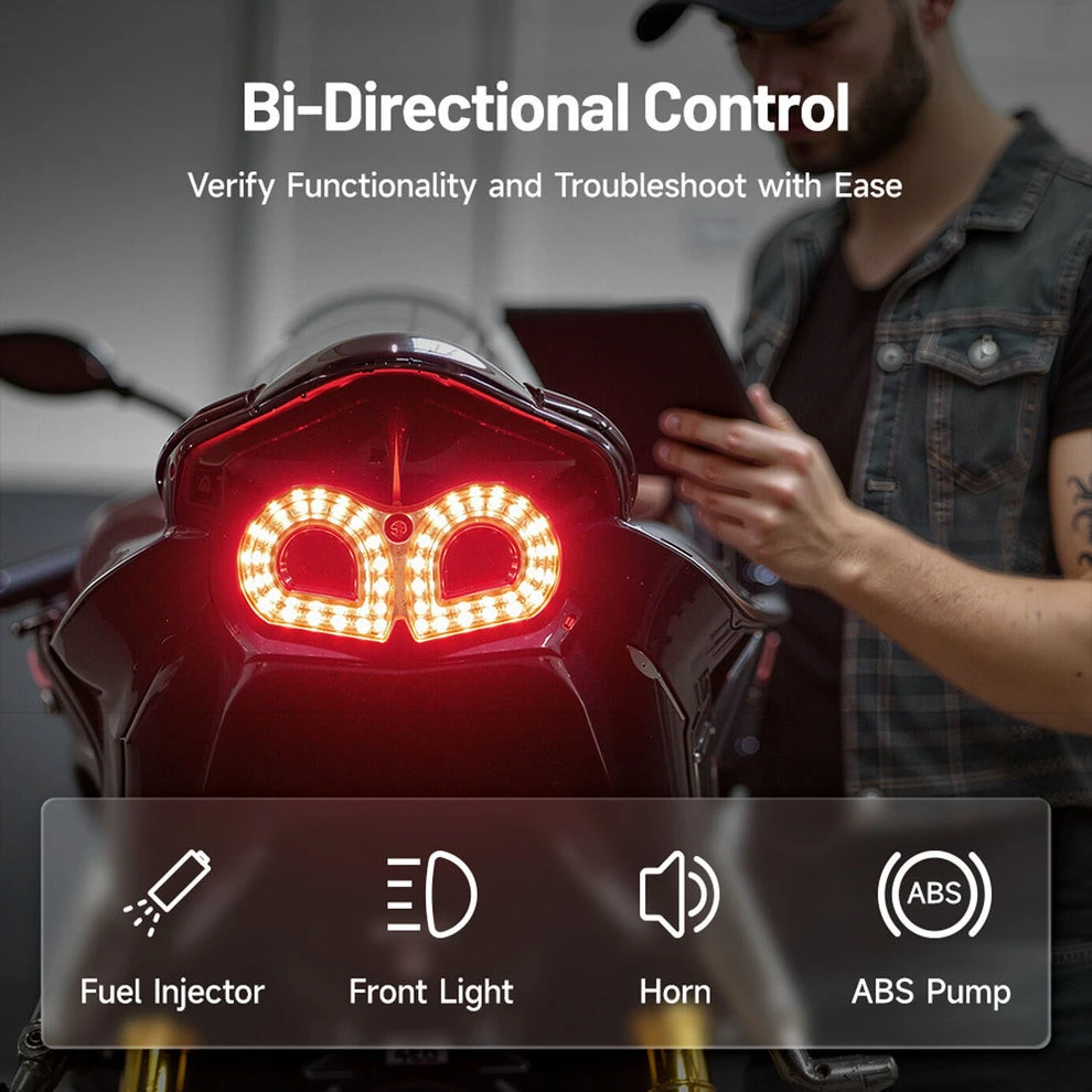 Topdon ArtDiag Moto 5 Inch Motorcycle Diagnostic Tool (ADMOTO) + Free Tool — product image 6