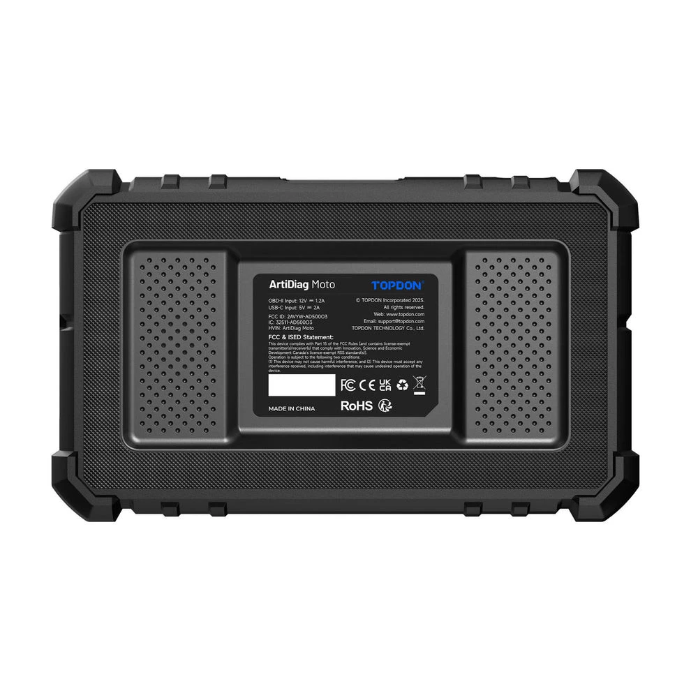 Topdon ArtDiag Moto 5 Inch Motorcycle Diagnostic Tool (ADMOTO) + Free Tool — product image 10