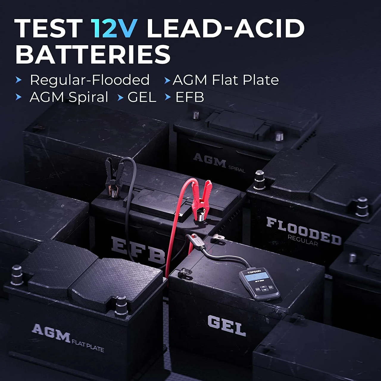 TOPDON BT50 Battery Load Tester for Cranking and Charging System (BT50) — product image 6
