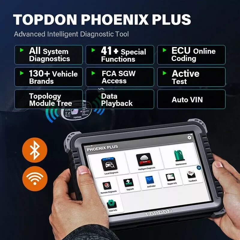 TOPDON Phoenix Plus 2 Diagnostic Scanner with 2-Year Updates (PXPLUS2) + Free Tool — product image 6
