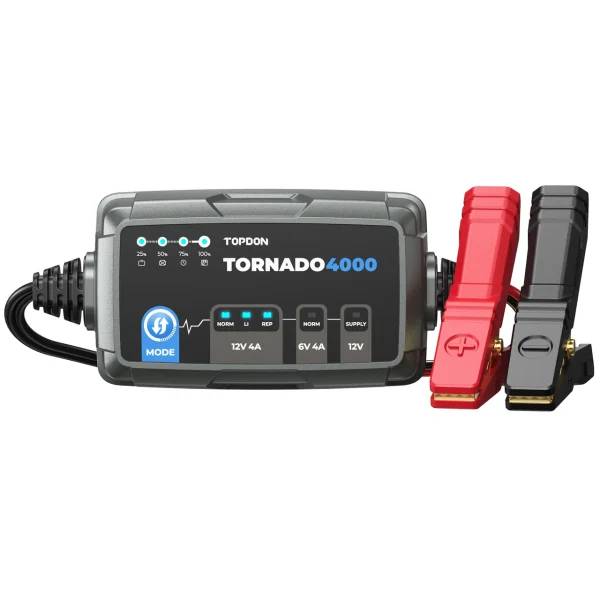 TopDon Tornado4000 9-Step 4A Smart Battery Charger (TD52130104)