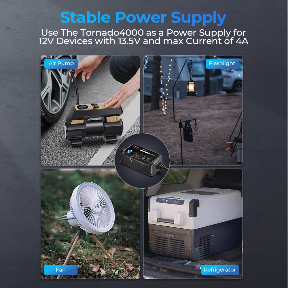 TopDon Tornado4000 9-Step 4A Smart Battery Charger (TD52130104) — product image 5