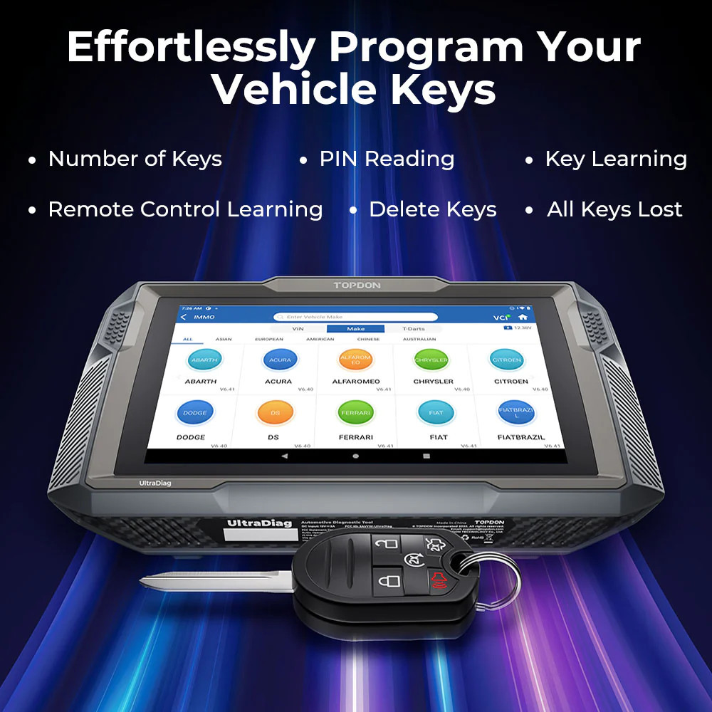 TOPDON UltraDiag Advanced Diagnostic Tool w/ Key Programming Features (TD52110242) — product image 12