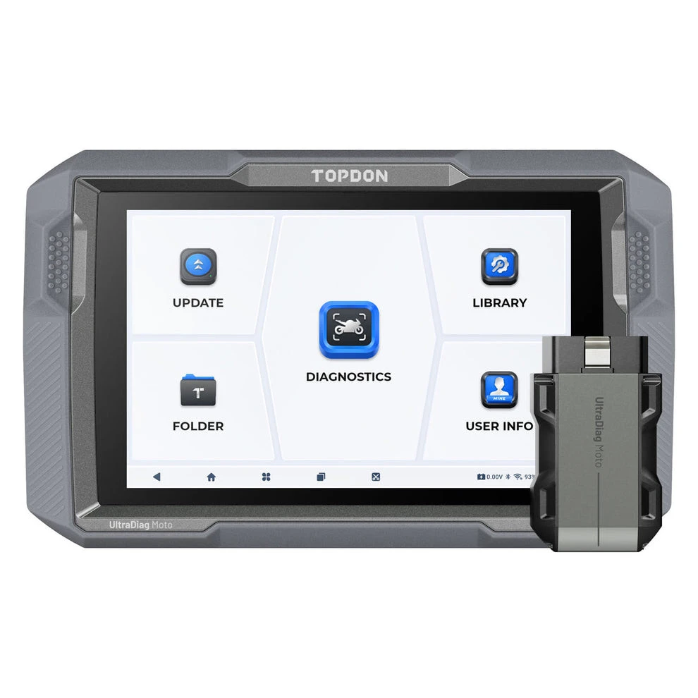 Topdon UltraDiag Moto 8-inch Wireless Motorcycle Diagnostic Tool (UDMOTO) + Free Tool — product image 2