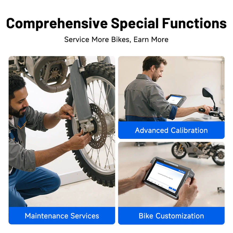 Topdon UltraDiag Moto 8-inch Wireless Motorcycle Diagnostic Tool (UDMOTO) + Free Tool — product image 7