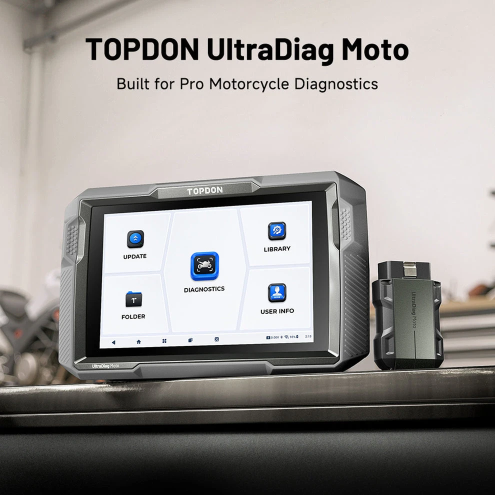 Topdon UltraDiag Moto 8-inch Wireless Motorcycle Diagnostic Tool (UDMOTO) — product image 4